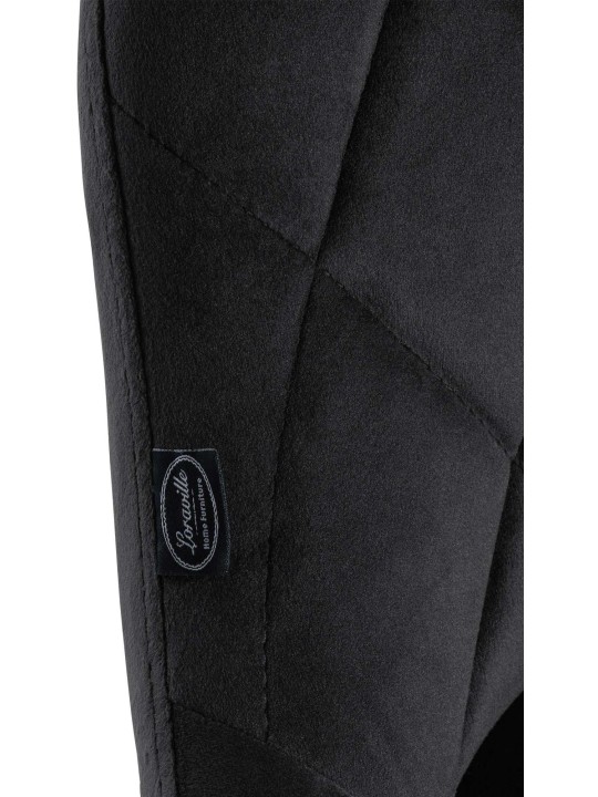 2 baarijakkaran sarja Lazio samettikromi, musta