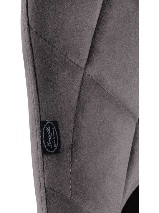 2 baarijakkaran setti Lazio velvet, harmaa