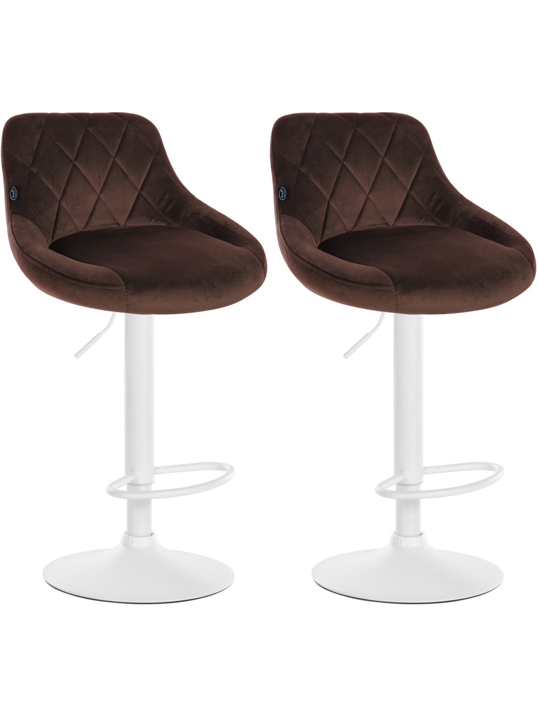2 baarijakkaran setti Lazio velvet, ruskea