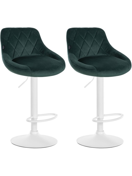 2 baarijakkaran setti Lazio velvet, tummanvihreä 2 baarijakkaran setti Lazio velvet, tummanvihreä