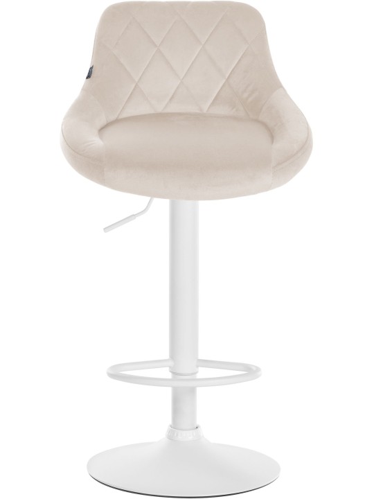 2 baarijakkaran setti Lazio velvet, kermanvärinen