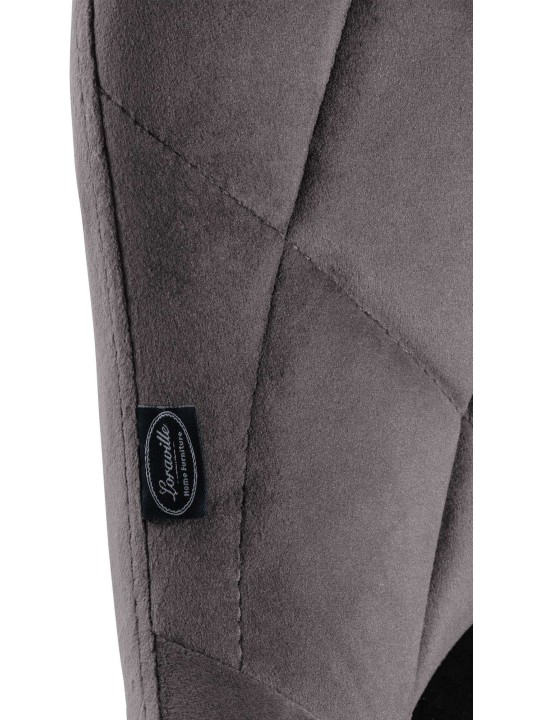 2 baarijakkaran setti Lazio velvet, harmaa