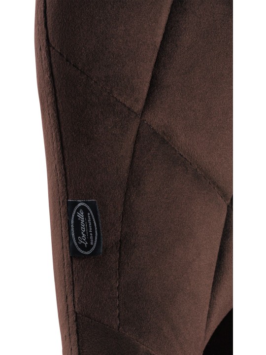 2 baarijakkaran setti Lazio velvet, ruskea