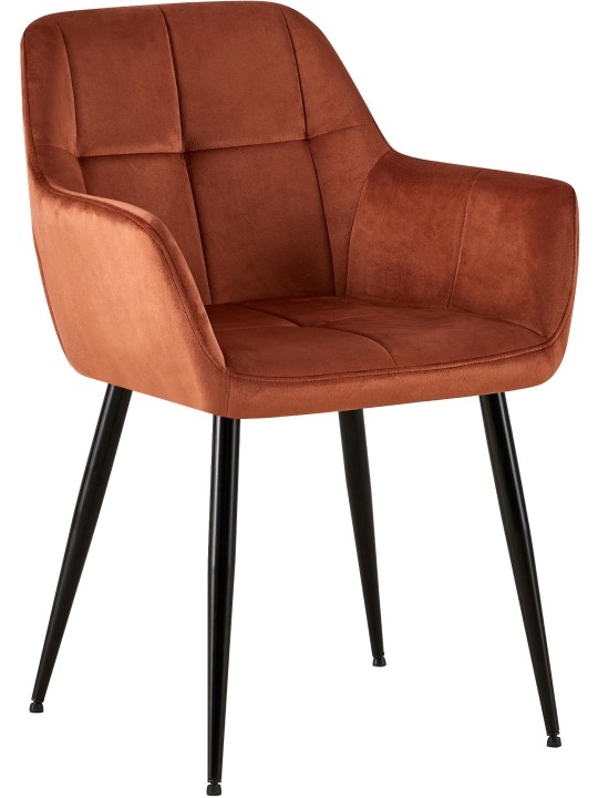 Emia samettivierastuoli, ruskea