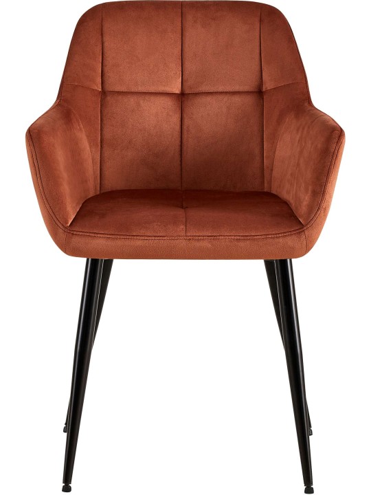 Emia samettivierastuoli, ruskea