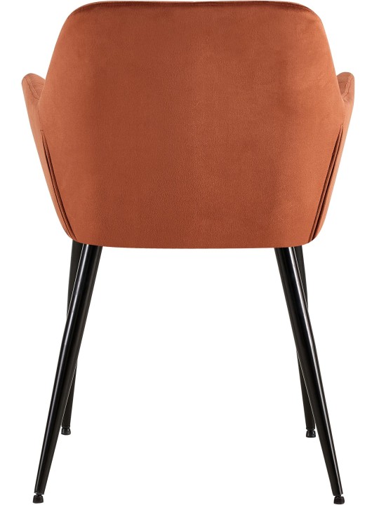 Emia samettivierastuoli, ruskea