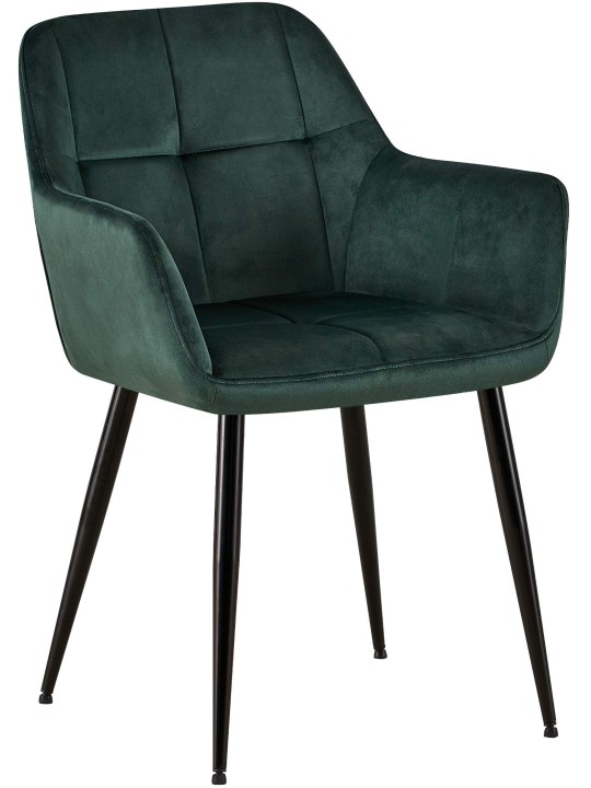 Emia samettivierastuoli, vihreä