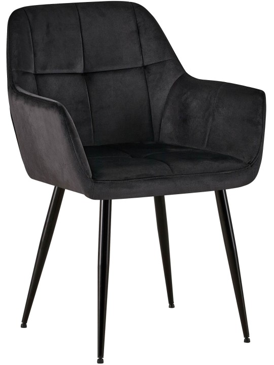 Emia samettivierastuoli, musta Emia samettivierastuoli, musta