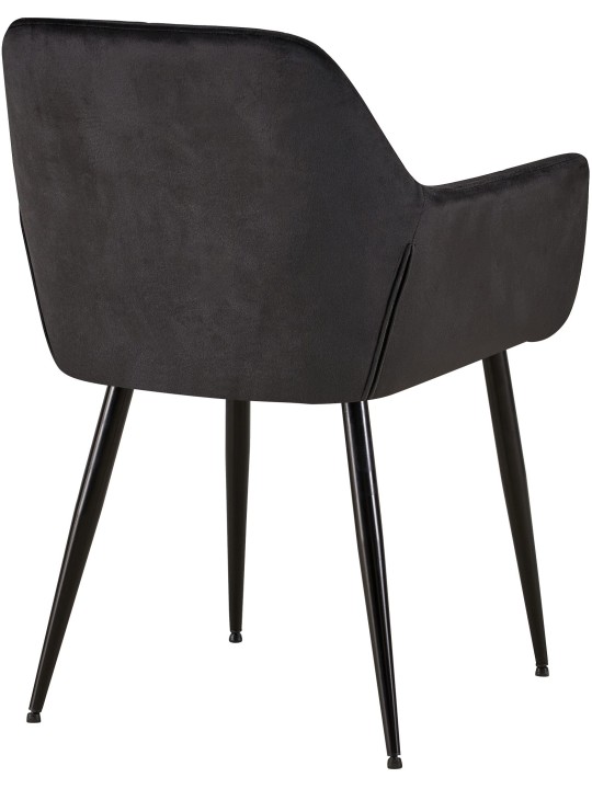 Emia samettivierastuoli, musta Emia samettivierastuoli, musta