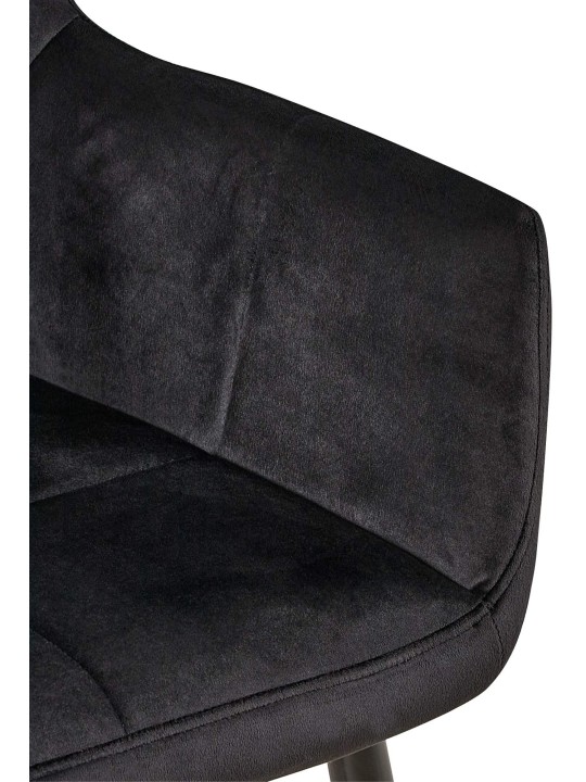 Emia samettivierastuoli, musta Emia samettivierastuoli, musta