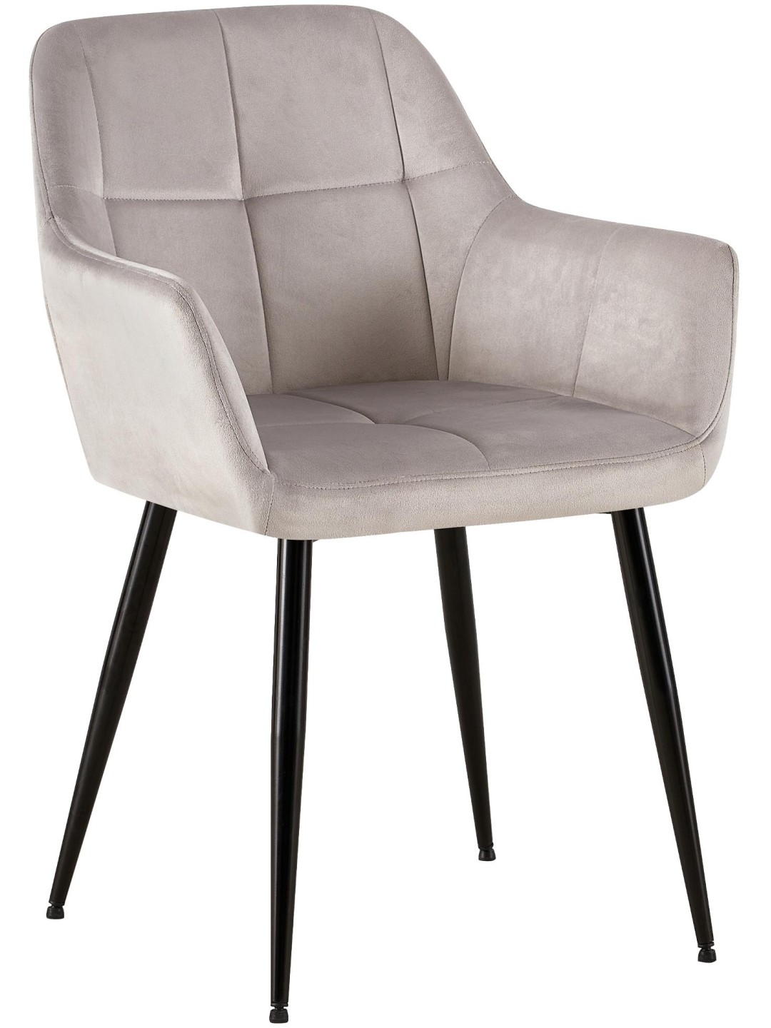 Emia samettivierastuoli, vaaleanharmaa