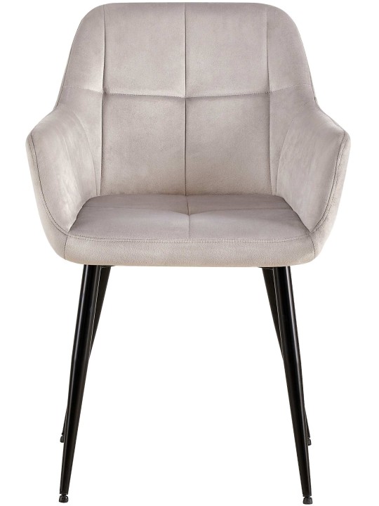 Emia samettivierastuoli, vaaleanharmaa