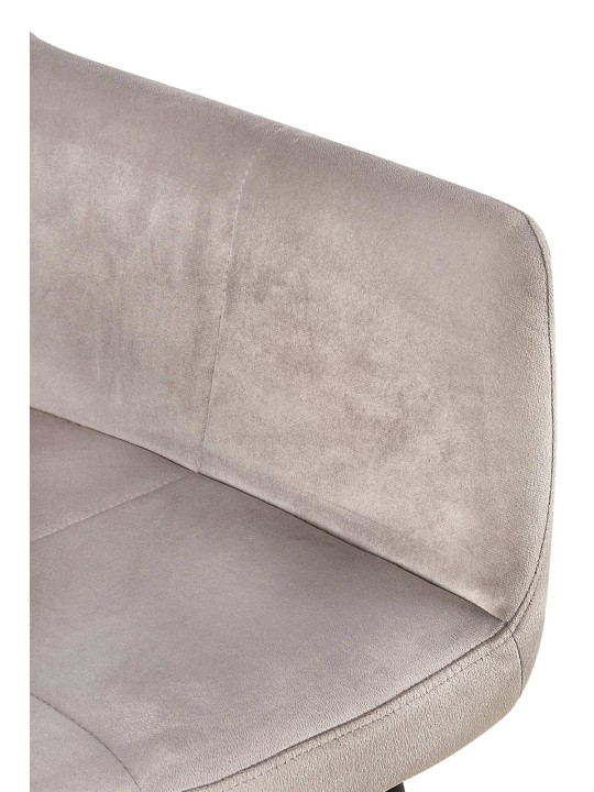 Emia samettivierastuoli, vaaleanharmaa