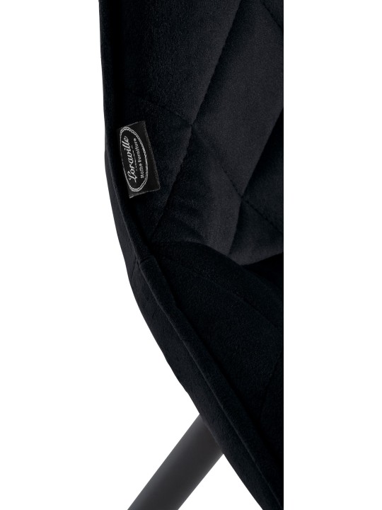 Chair Springs samettia, musta