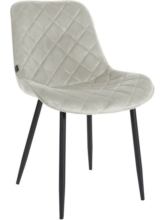 4 tuolin setti Springs Velvet, kermanvärinen