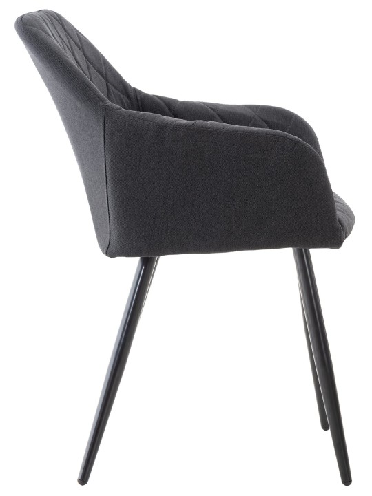 Shila kangas ruokatuoli, musta