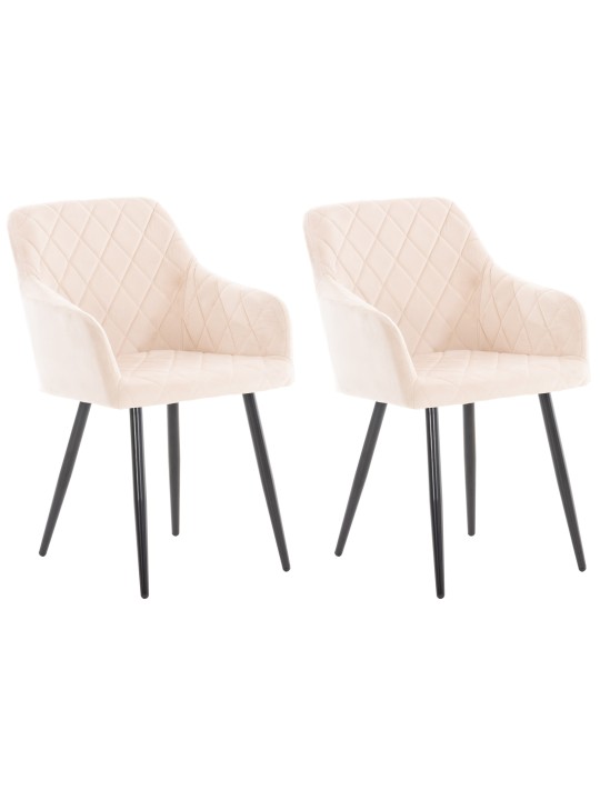 Sarja 2 ruokasalin tuolia Shila velvet, beige Sarja 2 ruokasalin tuolia Shila velvet, beige