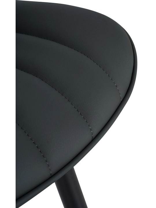 2 tuolin setti Largo keinonahkaa, musta