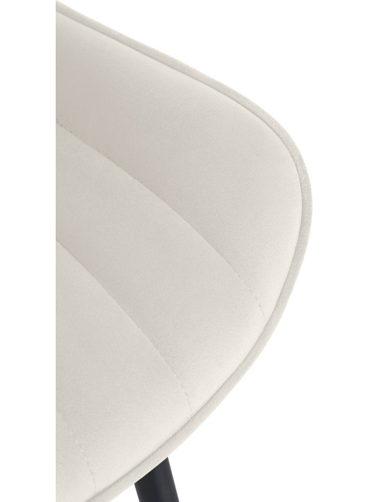 2 tuolin setti Largo velvet, kermanvärinen