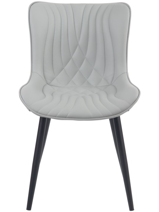 2 tuolin setti Brady keinonahkaa, harmaa