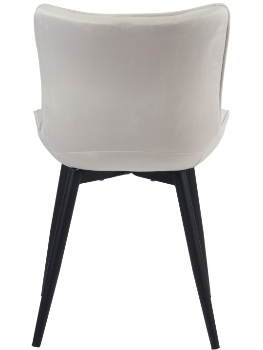 2 tuolin setti Brady velvet, kermanvärinen 2 tuolin setti Brady velvet, kermanvärinen