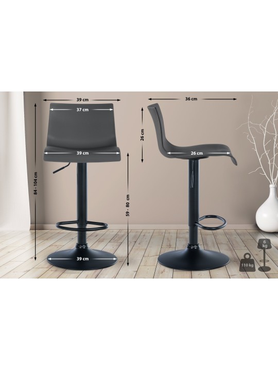 Baarijakkara Branford muovi, harmaa