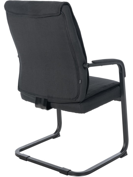 XL vierailijatuoli Anubis kangas, musta/musta