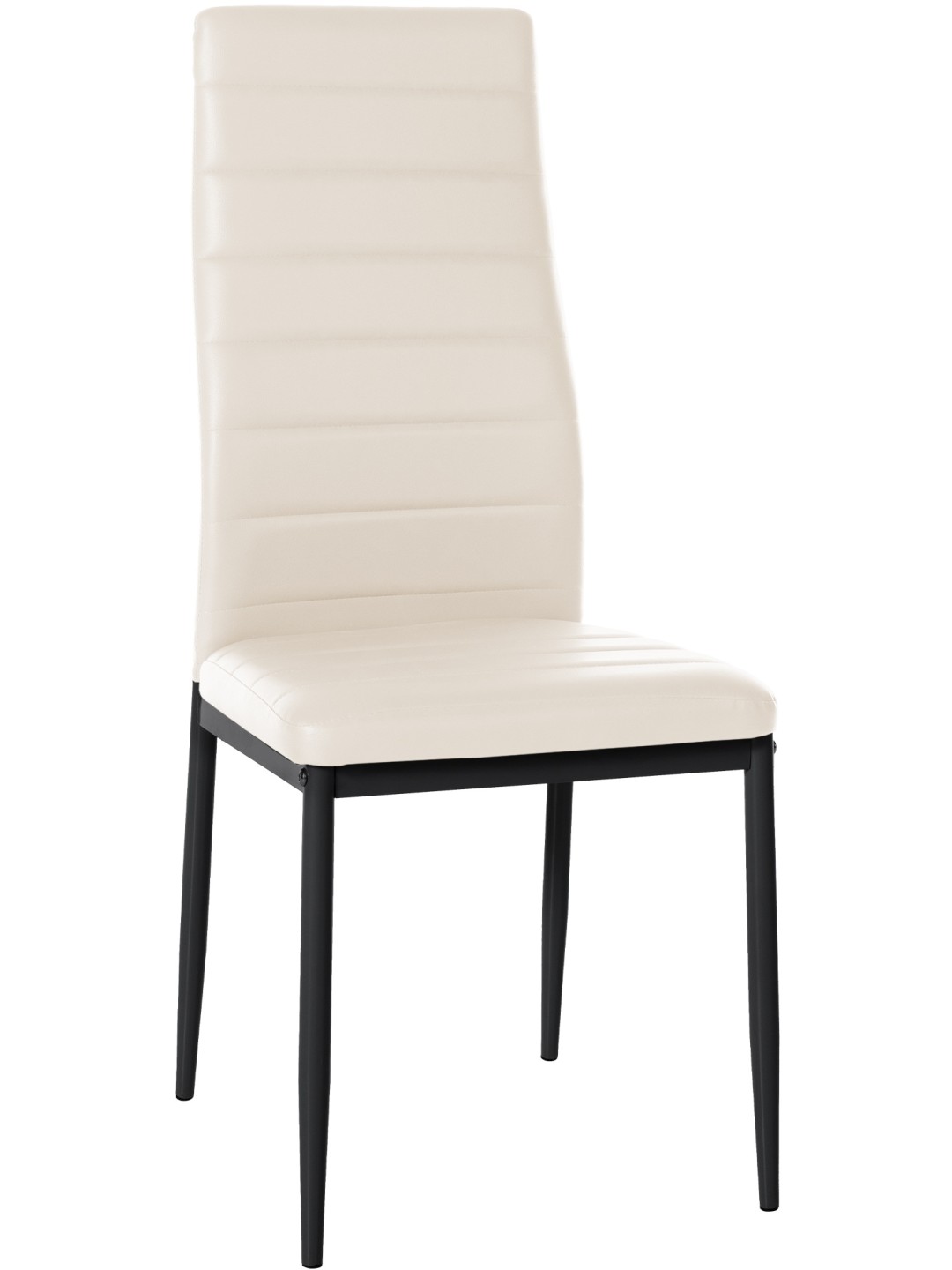 Mayfair keinonahkainen ruokapöydän tuoli, kermanvärinen