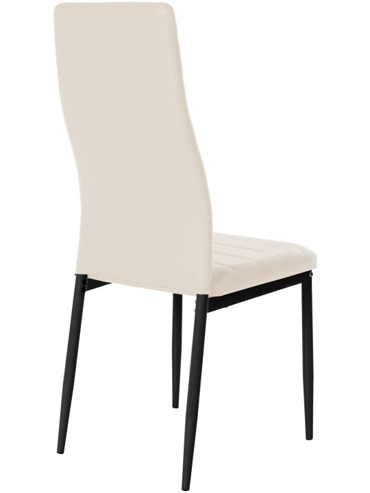 Set of 4 dining chairs Mayfair faux leather, kermanvärinen
