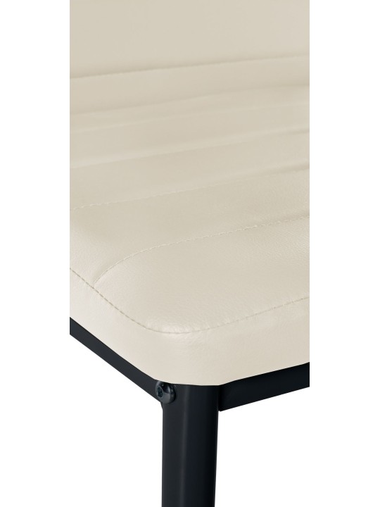 Set of 4 dining chairs Mayfair faux leather, kermanvärinen