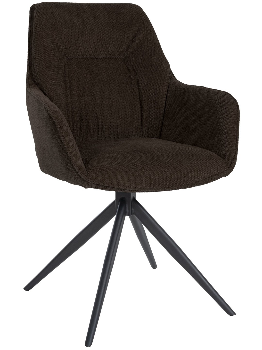 Jules kangas ruokapöydän tuoli, ruskea