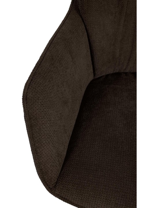 Jules kangas ruokapöydän tuoli, ruskea