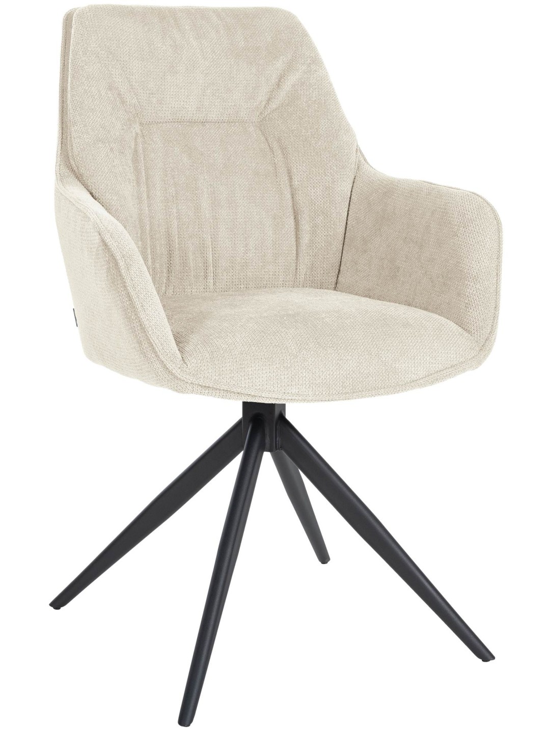 Jules kangas ruokapöydän tuoli, kermanvärinen