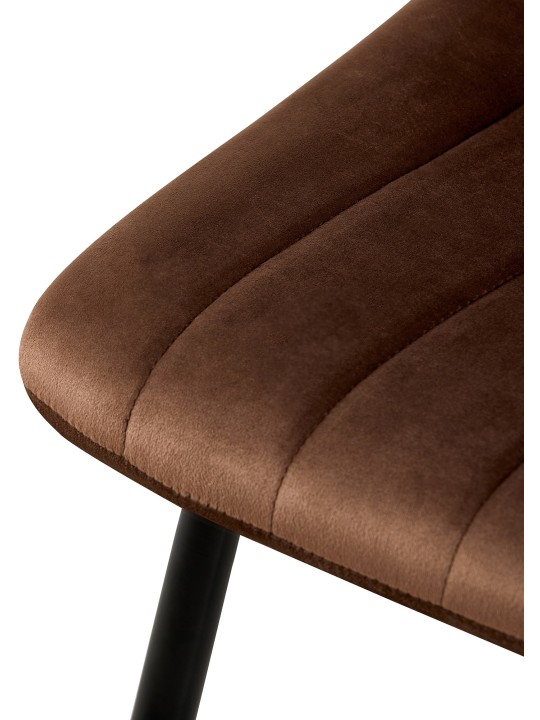 Dijon samettituoli, ruskea Dijon samettituoli, ruskea