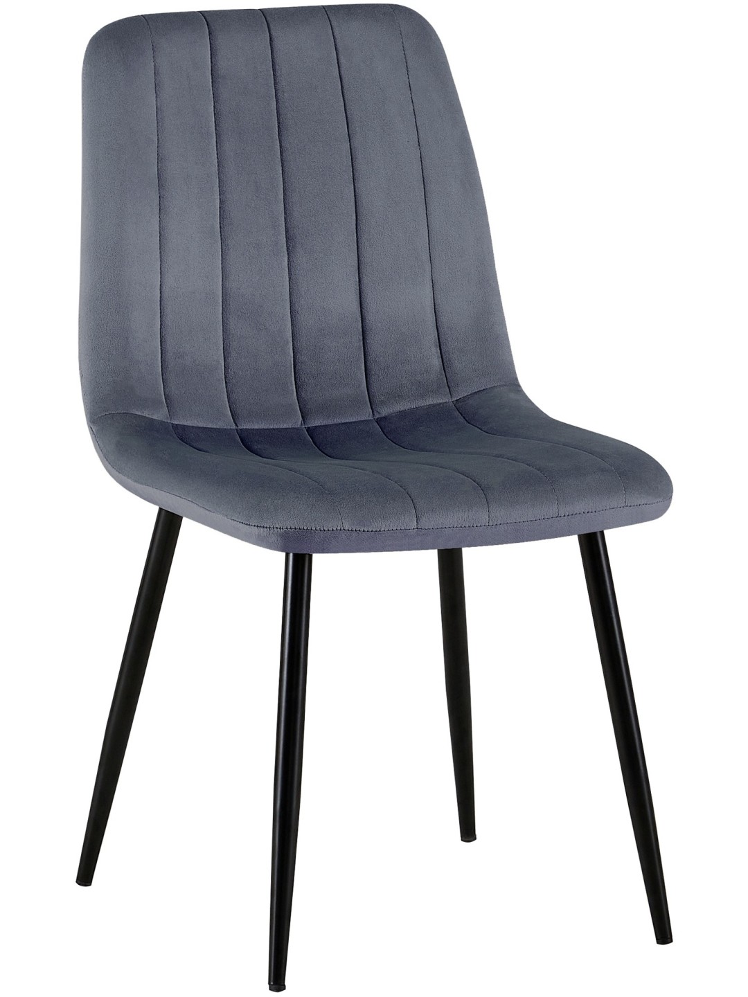 Dijon samettituoli, tummanharmaa