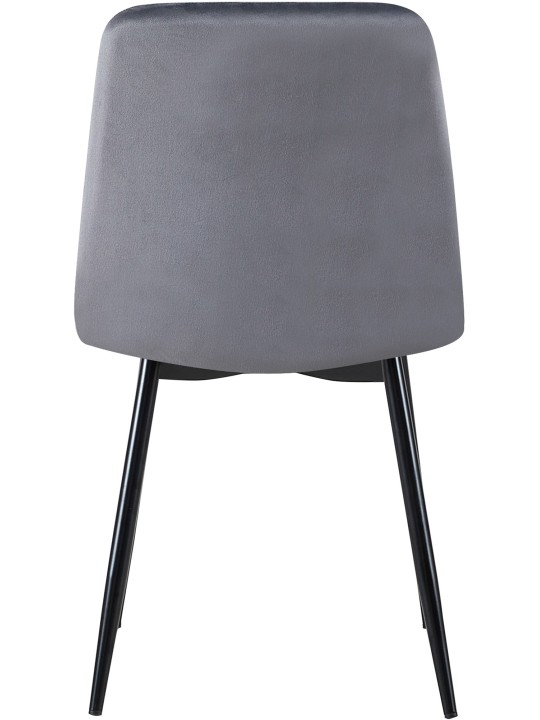 Dijon samettituoli, tummanharmaa