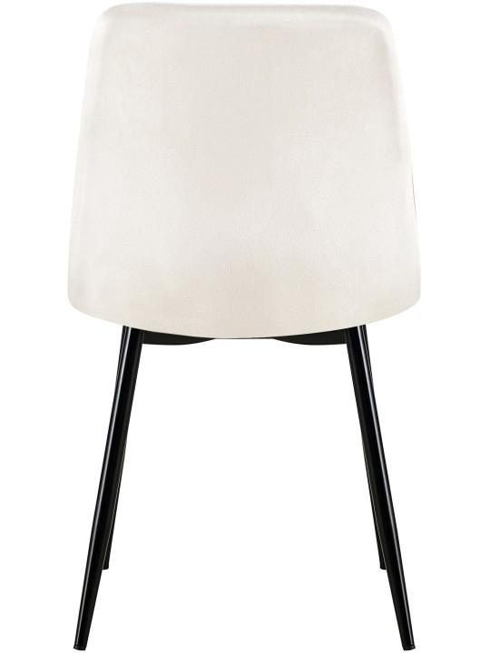 4 tuolin setti Dijon velvet, kermanvalkoinen