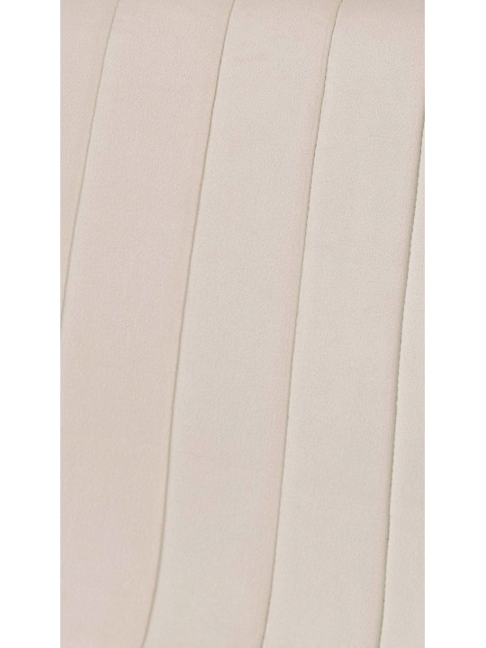 4 tuolin setti Dijon velvet, kermanvärinen