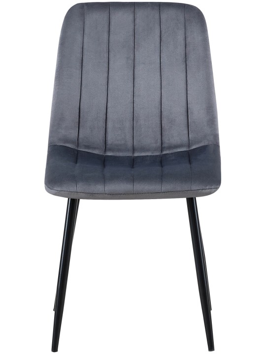 4 tuolin setti Dijon velvet, tummanharmaa