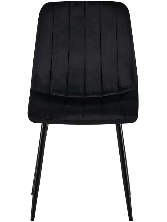 4 tuolin setti Dijon velvet, musta