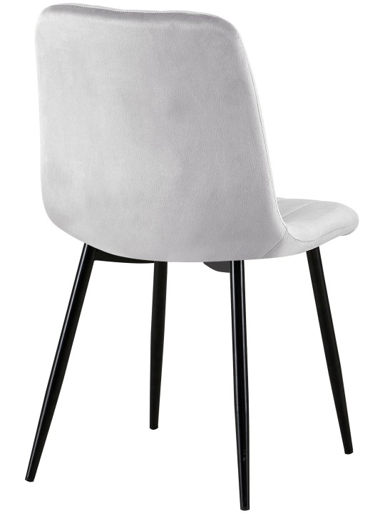 4 tuolin setti Dijon velvet, harmaa