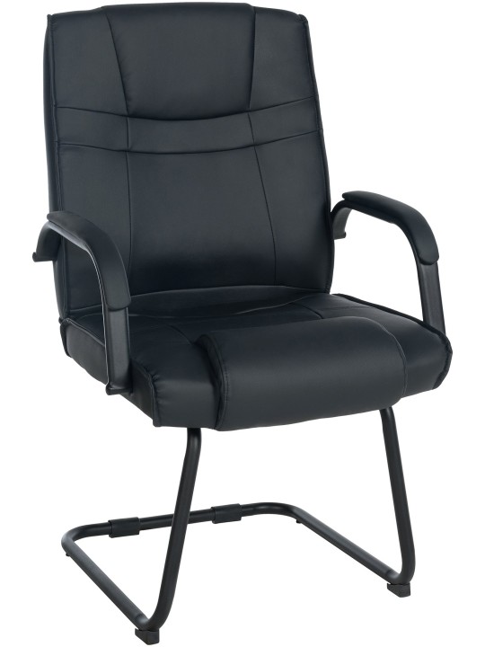 Attila vierailijatuoli, musta/musta