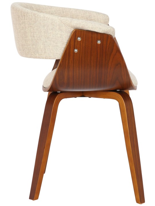 2 tuolin setti Bruce kangas, pähkinä/kermanvärinen