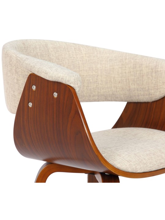 2 tuolin setti Bruce kangas, pähkinä/kermanvärinen