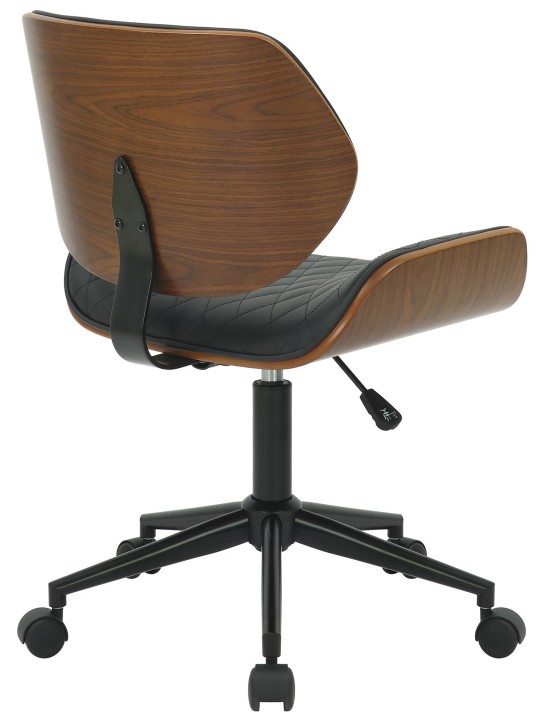 Harvest keinonahkainen työtuoli, pähkinä/musta