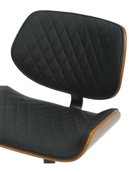 Harvest keinonahkainen työtuoli, pähkinä/musta