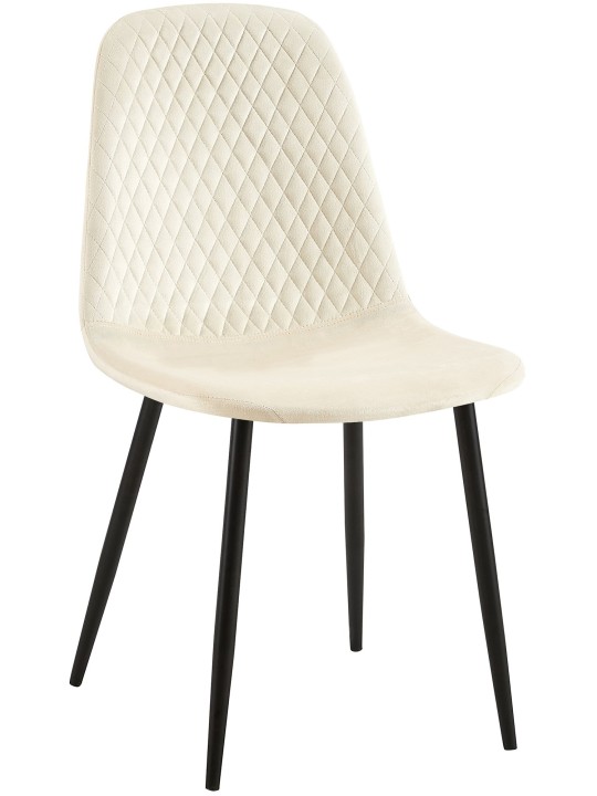 Giverny samettituoli, kermanvärinen