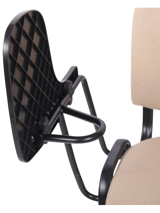 Ken-tuoli taitettavalla pöytäkankaalla, kermanvärinen