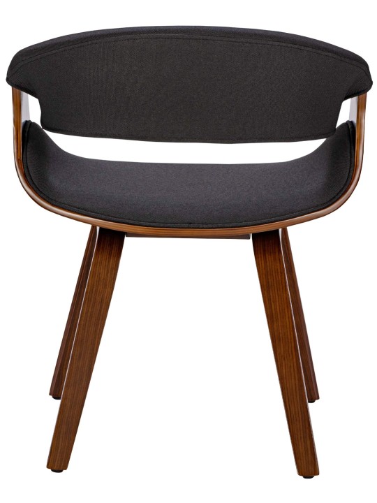 Ruokapöydän tuoli Foley kangasta, pähkinä/musta