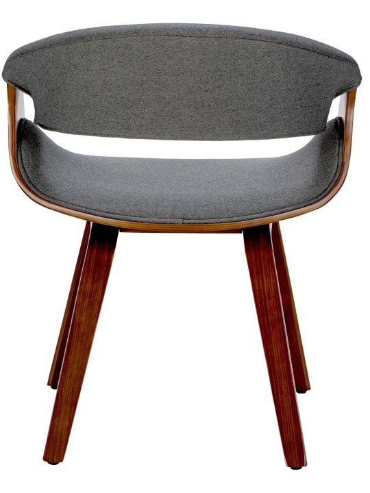 Ruokapöydän tuoli Foley kangasta, pähkinä/harmaa